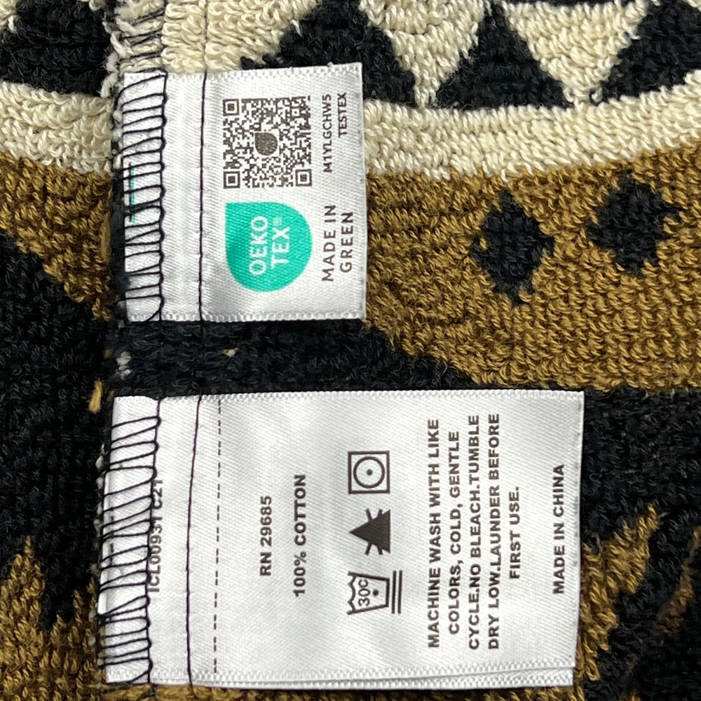 Pendleton Nehalem Robe Womens Small Aztec Southwestern Belted Cotton Terry Wrap - Picture 4 of 11